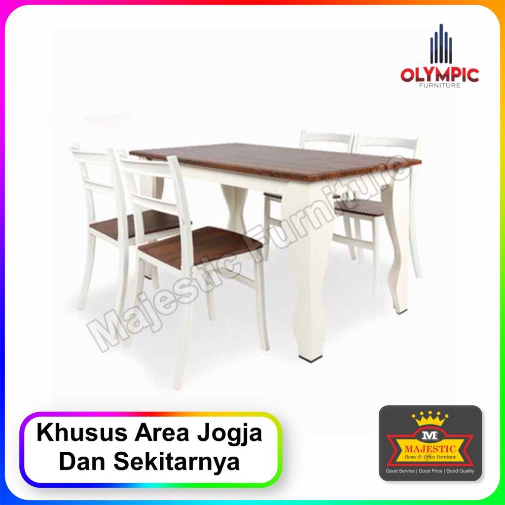 Meja Makan Set Olympic DTM Winston 4s - Jogja