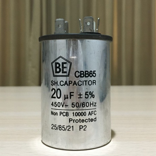 PART2 KAPASITOR AC KULKAS GENSET ALUMINIUM 20UF 450V 20 UF 450 VOLT CBB65