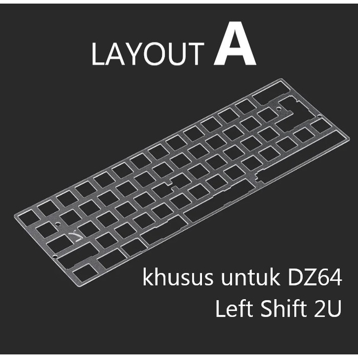 KBDFANS 60% PC PLATE / POLYCARBONATE PLATE - Mechanical Keyboard - LAYOUT A