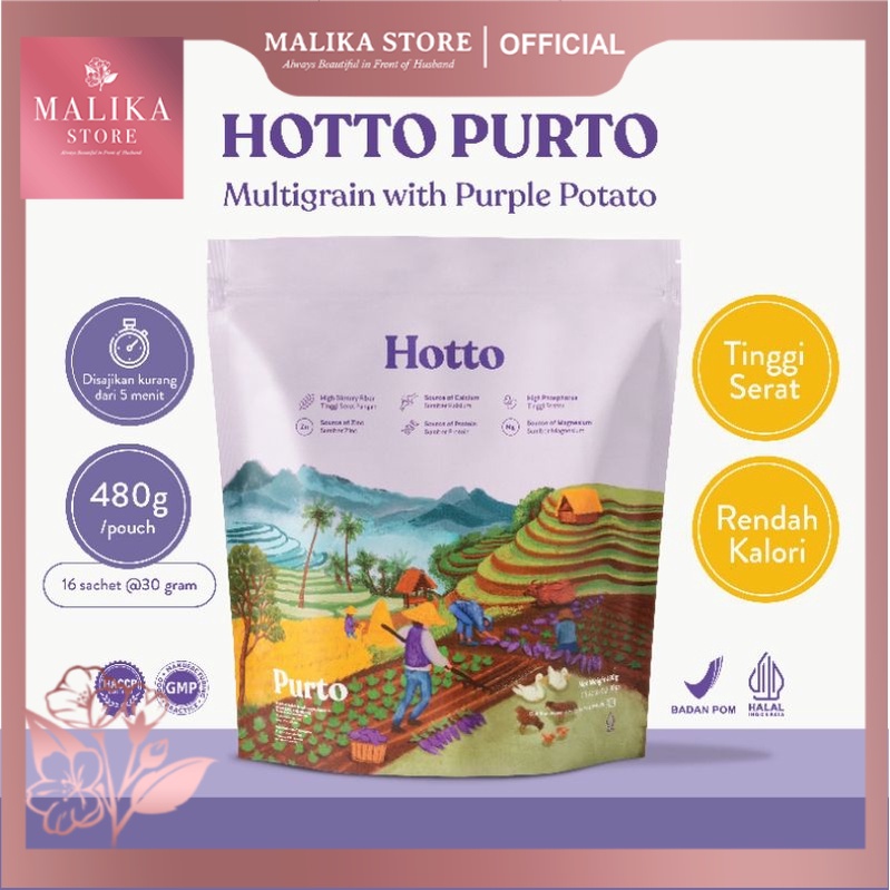 

Hotto With Diet Purto Oat Kesehatan Minuman Multigrain Sarapan Potato Purple Hoto Pengganti