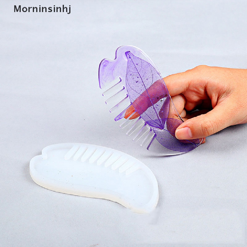 Mornin New Cetakan Resin Silikon Untuk Membuat Perhiasan Sisir Putih DIY Jewelry Tools id