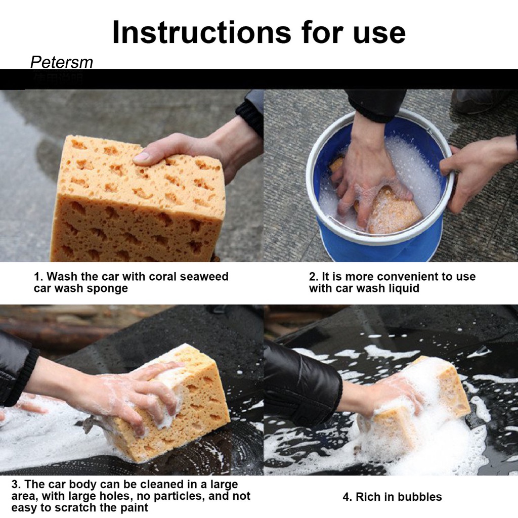 Pp Alat Cuci Otomatis Spons Cuci Mobil Untuk Rumah Mobil Macroporous Coral Sponge Super Soft
