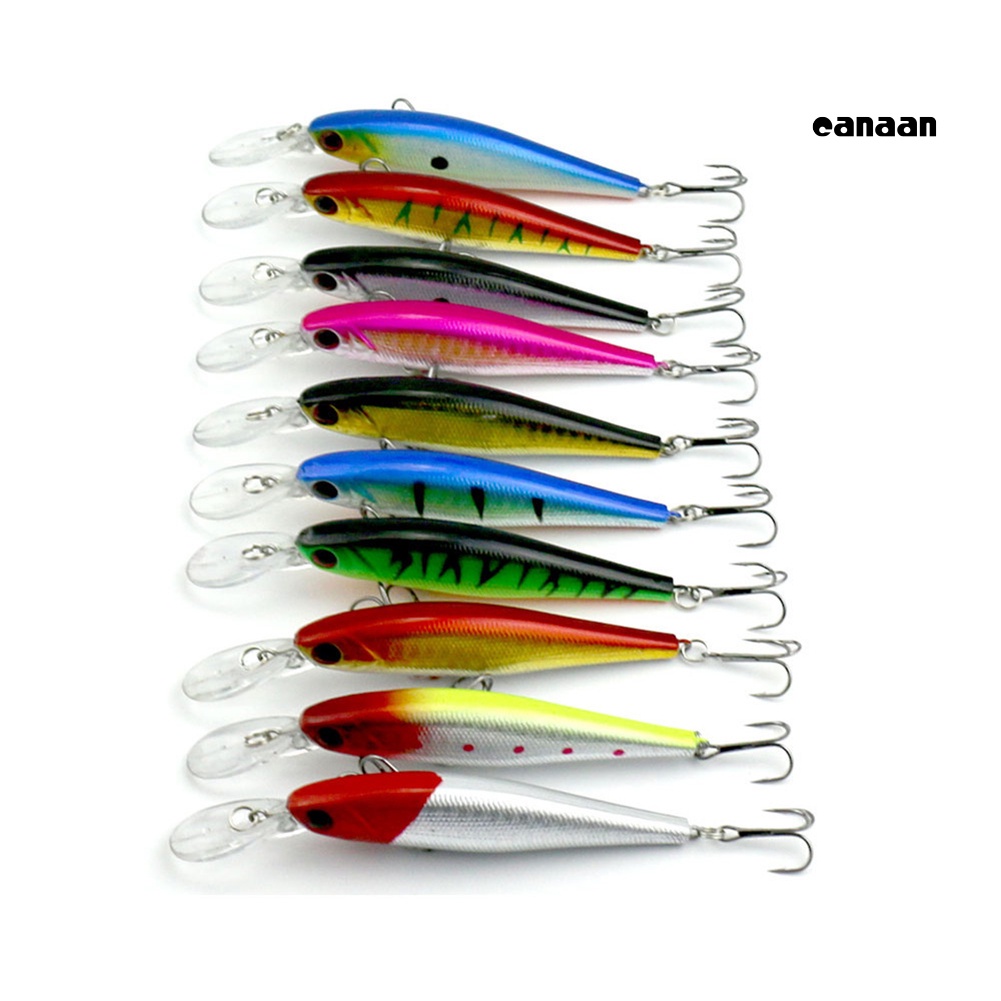 Cnn-11cm Motif Garis Ikan Kecil Streak Memancing Umpan Bass Kait Air Tawar Umpan Keras