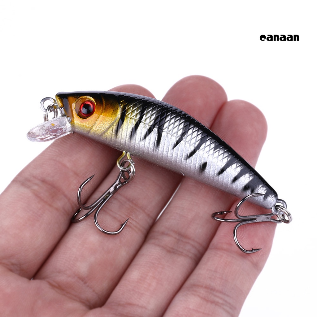 Cnn-7cm/8g Umpan Umpan Treble Hook 3D Mata Lambat Tenggelam Tahan Air Kesetiaan Besar Memancing Bentuk Realistis Dapat Digunakan Kembali Crankbait Memancing Memikat Alat Pancing