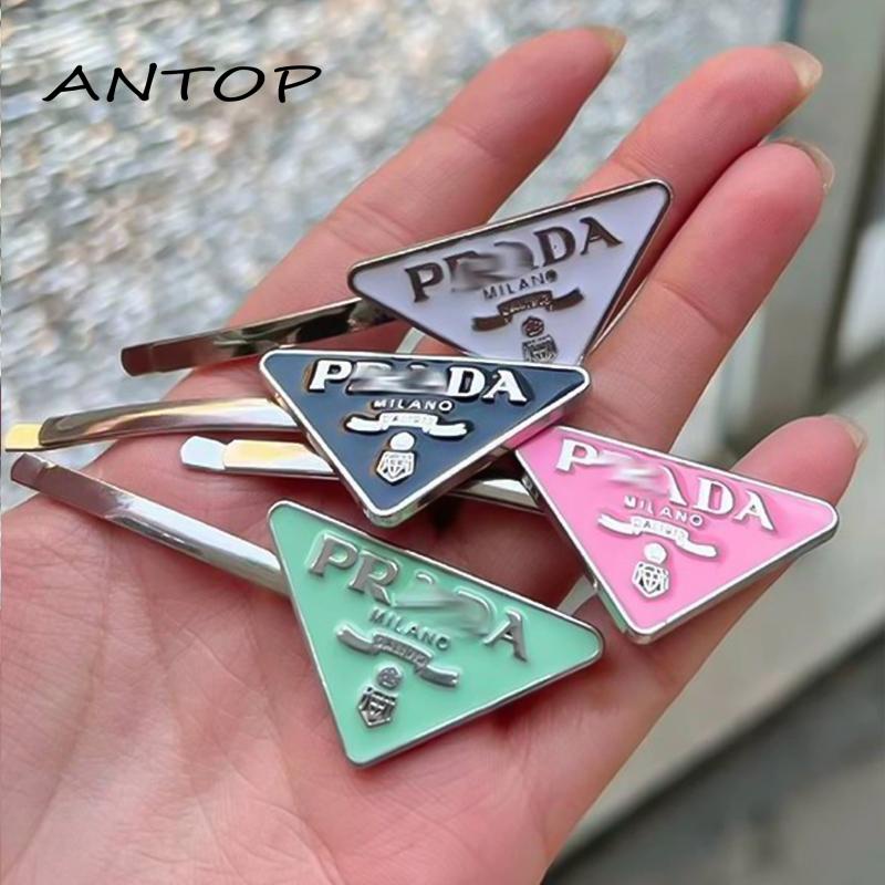 [Antop Termurah] Gadis Keren Bobby Pin Poni Jepit Rambut Hair Clip Side Clip Geometris Segitiga Huruf