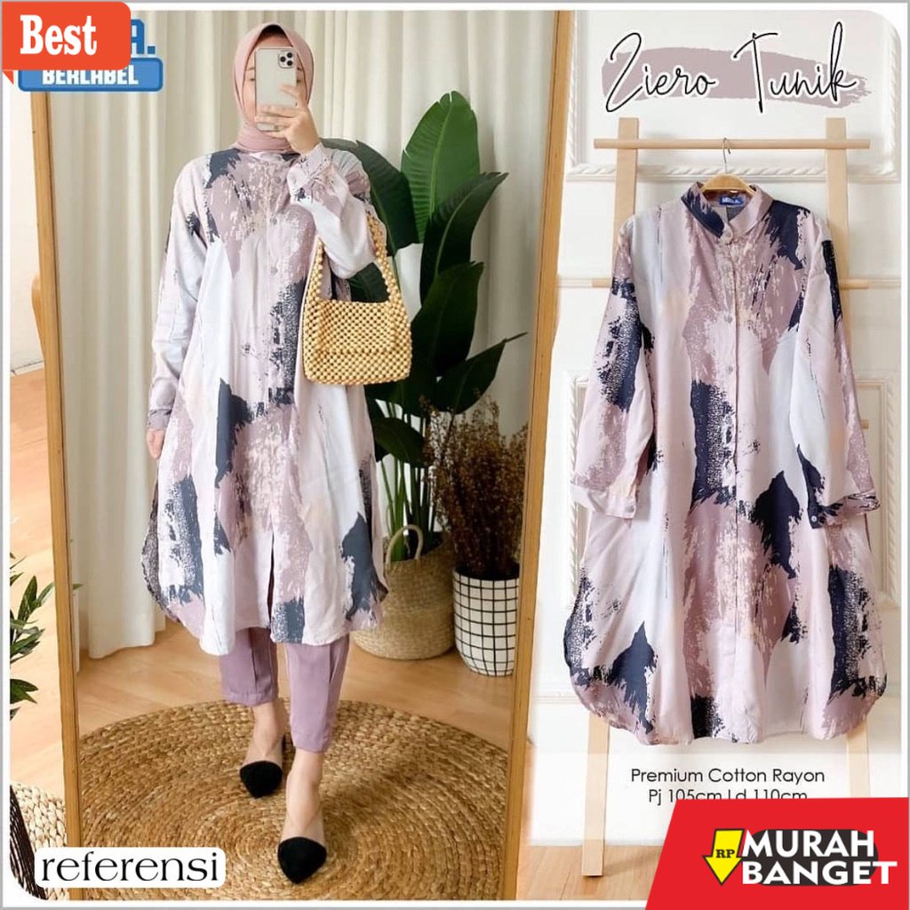 Tunik jumbo terbaru untuk wanita- Tunik Jumbo Kekinian Terbaru 2021 Atasan Wanita Muslim Big Size (F
