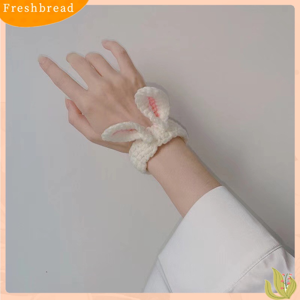 &lt; Freshbread &gt; Gelang Tenun Rajut Benang Wol Anti Tembus Melar Tinggi Tahan Aus Telinga Kelinci Hewan Lucu Kodok Wol Rajut Anyaman Gelang Untuk Anak Perempuan