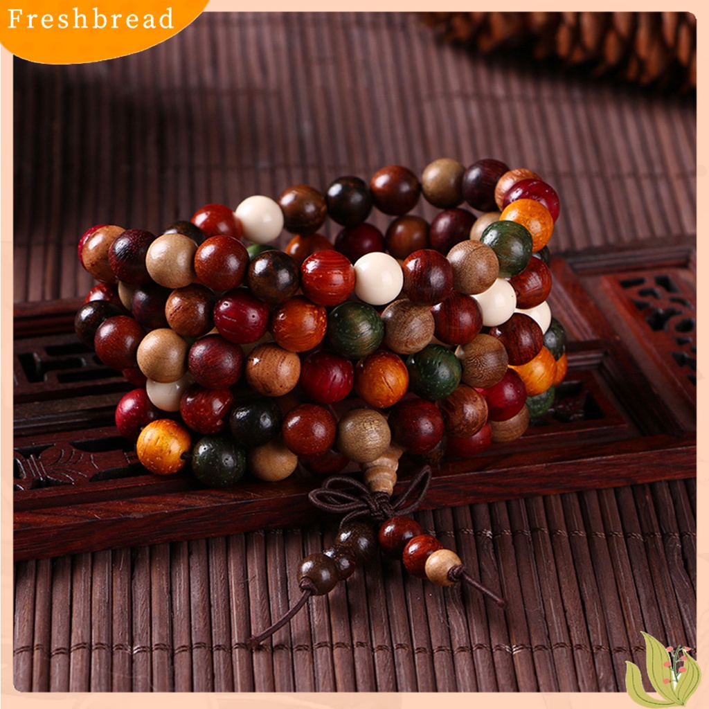 &lt; Freshbread &gt; Gelang Manik-Manik Retro Vintage Healing Soothing Multi Layer Gelang Cendana Etnik Untuk Pakaian Sehari-Hari