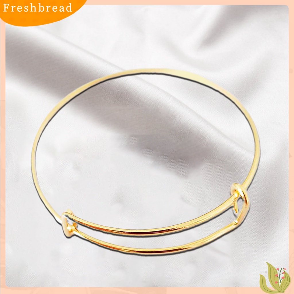 &lt; Freshbread &gt; Wanita Sederhana Dapat Disesuaikan All-match Slidable Bangle Gelang Perhiasan Aksesori