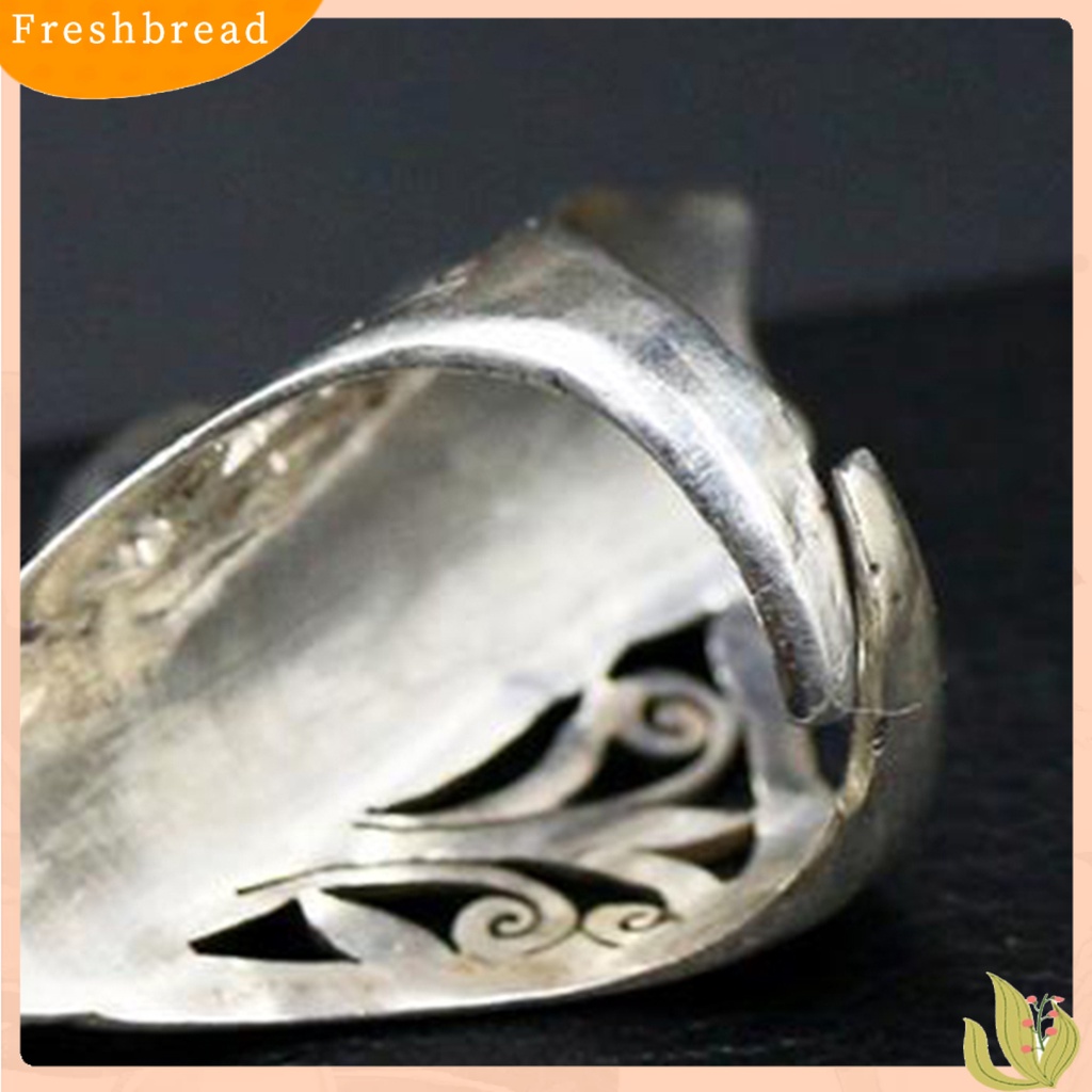 &lt; Freshbread &gt; Cincin Unisex Hollow Out Ukir Cincin Lapis Cubic Zirconia Halus Untuk Pernikahan