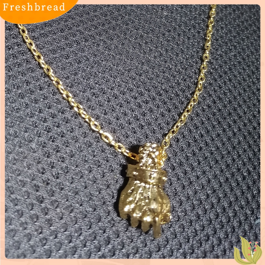 &lt; Freshbread &gt; Pendant Necklace Fist Vintage Alloy Gothic Kalung Liontin Tinju Ampuh Untuk Unisex