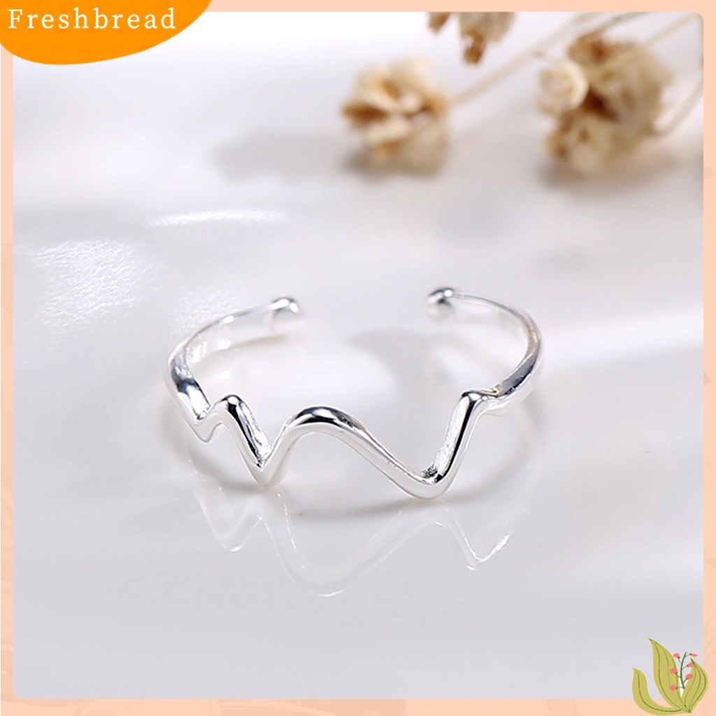 &lt; Freshbread &gt; Cycle Ring Universal Colorfast Tahan Lama Trendy Finger Ring Untuk Pernikahan