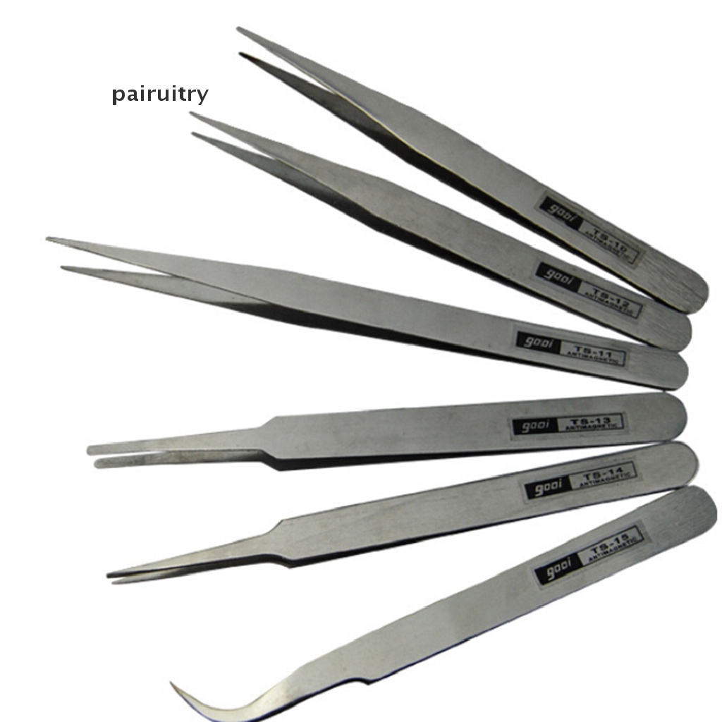 Prt 1pc Pinset Anti Magnet Stainless Steel Forceps Kit Halus Set Jewelers Tools PRT