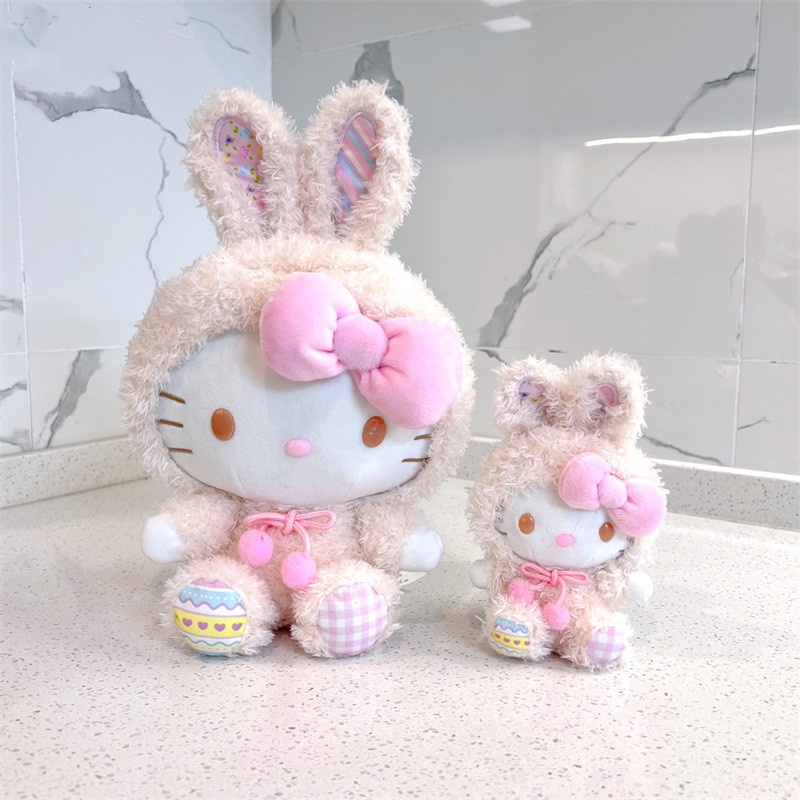 Cinnamoroll Sanrio Seri Kuromi Melody Sanrio Sarang Hangat Kartun Mainan Mewah Wearable Doll Anak Hadiah