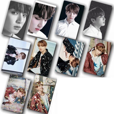 Stiker Custom Kpop Bts Untuk JUNG KOOK HD Tahan Air Lustre Photo Card Crystal Card Sticker LY