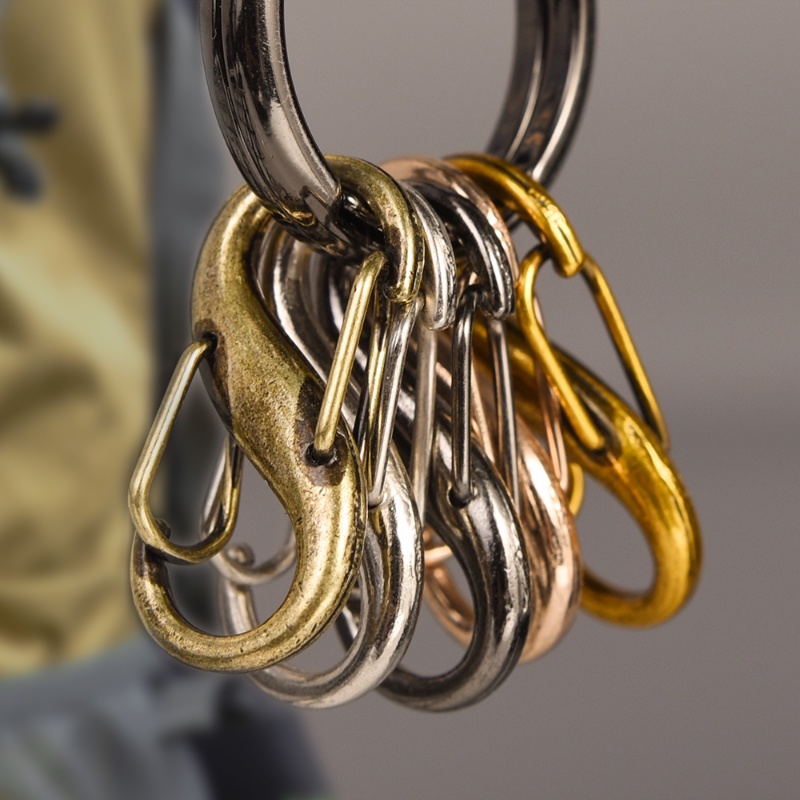 S Type Shape Adjustable Metal Buckle/Kaitan Rantai Gesper Ganda Klip Logam Kecil Untuk Extender Aksesoris Panjang Rantai Tas