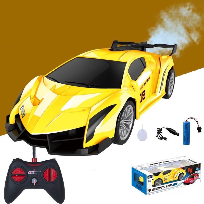 Mainan Anak RC SPORT CAR SPRAY 1:14 Mobil Remote Control Berasap RC Mobil RC Car