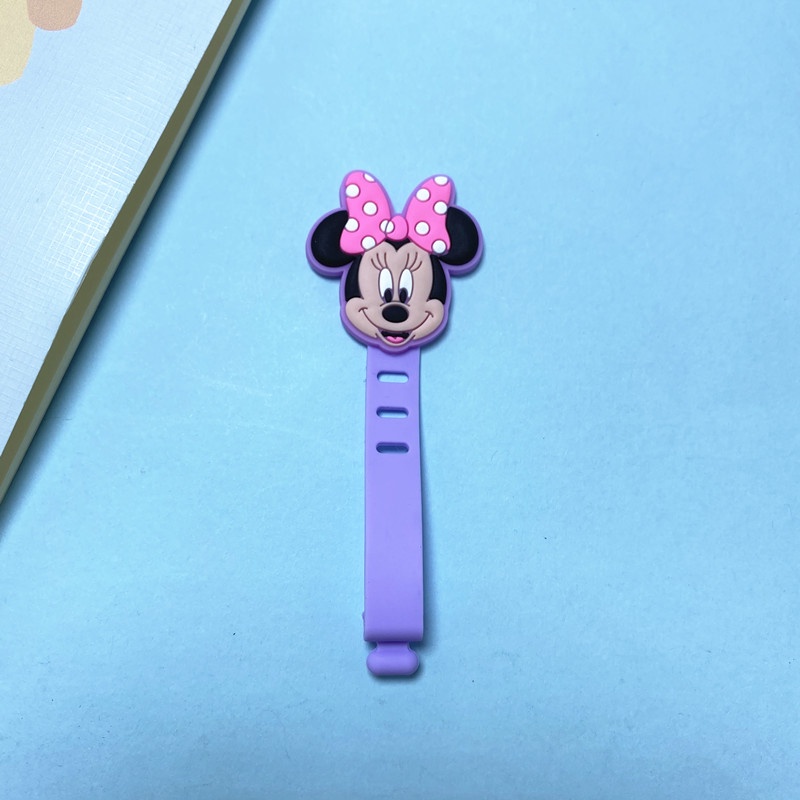 50pcs Kartun Disney Headphone Earphone Kabel Kawat Organizer Cord Holder USB Charger Cable Winder Kompatibel Untuk IPhone Android Data Line