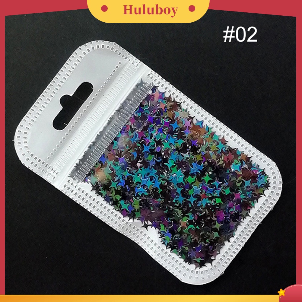 {In Stock} Cross Star Flakes Nail Glitter Sequin Paillette Manicure 3D Art Tips Slices