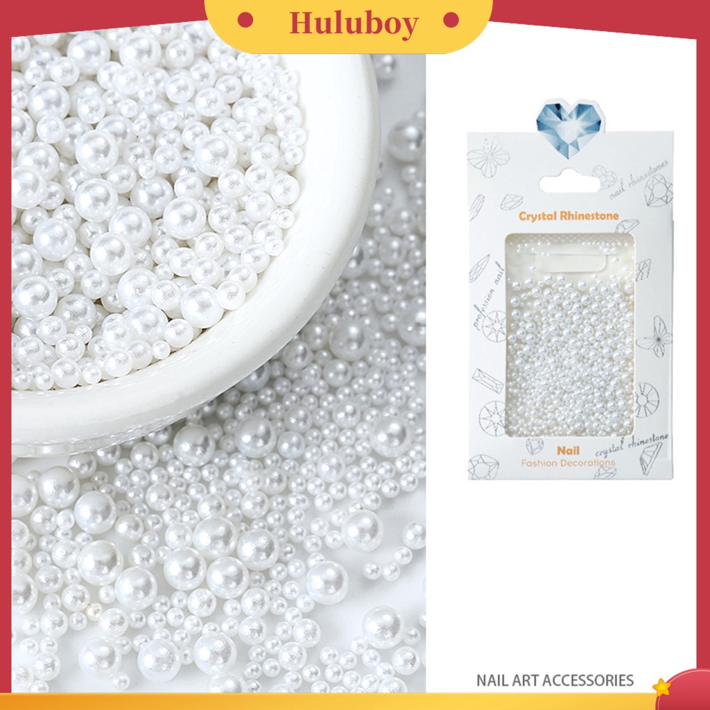 {In Stock} 1tas Dekorasi Kuku Shiny Stunning Efek Visual Warna Hidup Finishing Matte Ramah Lingkungan Hias ABS Mutiara Imitasi Manik Longgar Perlengkapan Kuku Dekorasi Kuku