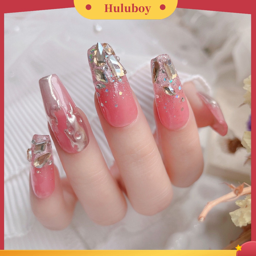 {In Stock} 1pak Pesona Kuku Tiga Dimensi Bersinar Mewah Mudah Diterapkan Pengerjaan Halus DIY Nail Art Tahan Lama 3D Berlian Imitasi Dekorasi Kuku Salon Kuku