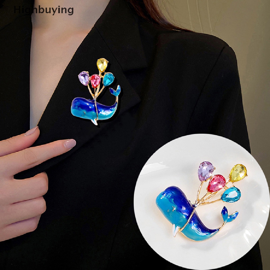 Hbid Fashion Fly By Balloon Whale Bros Untuk Wanita Syal Pakaian Pesta Bros Pin Accessrries Hadiah Glory