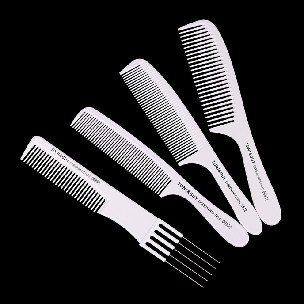 Beyen 1PC Sisir Rambut Profesional Serat Karbon Anti-Statis Hairdressig Cutg Comb ID