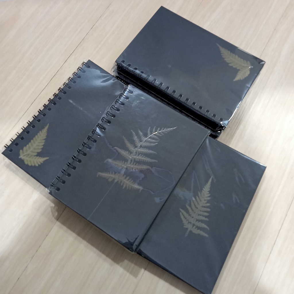 

NOTEBOOK SPIRAL HARDBOOK / NOTEBOOK A5 BLACK MOTIF CEMARA / NOTEBOOK BLACK PAPER / NOTEBOOK AESTHETIC / NOTEBOOK HITAM POLOS