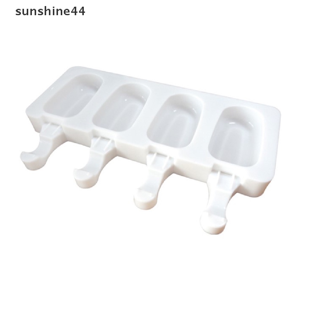 Sunshine Cetakan Es Krim Silikon Cetakan Es Loli DIY Homemade Dessert Freezer Mold ID