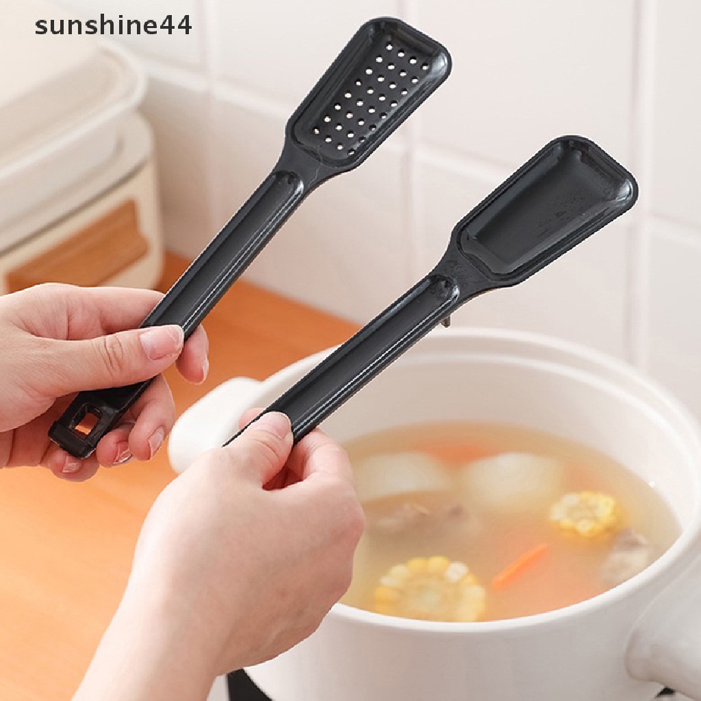 Sunshine Detachable 3in1 Food Clip Tasg Spoon Filter Colander Penjepit Masak Dapur ID