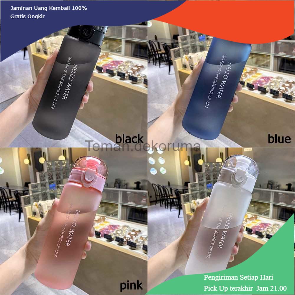 TD - DPR POHAN Botol Minum Plastik Frosted Sports Water Bottle 780 ml - ME78