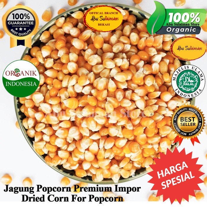 

Jagung Popcorn 1 kg / Biji Jagung Popcorn Manis / Corn Kernels Popcorn Star / Jagung Popcorn Impor Premium / Popcorn Jagung Manis atau Gurih Premium