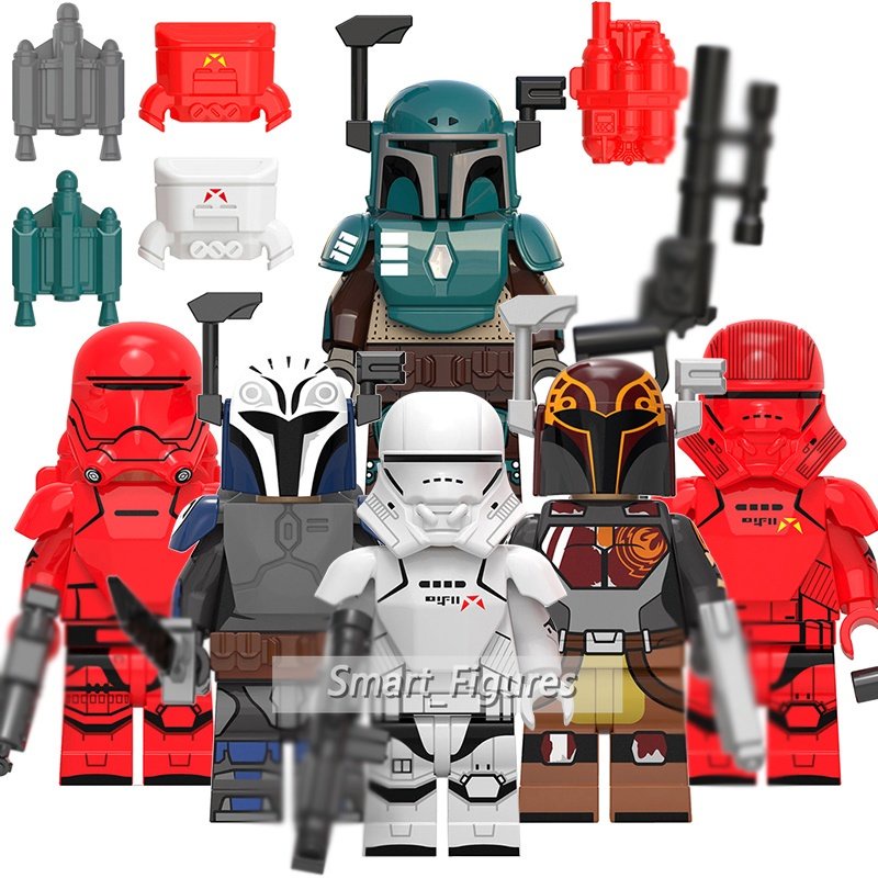 Star Wars Set Seri Mini Figure Biru Dan Putih Porcelain Clone Legion Stormtrooper Republik Commando Puzzle Rakitan Blok Bangunan Mainan