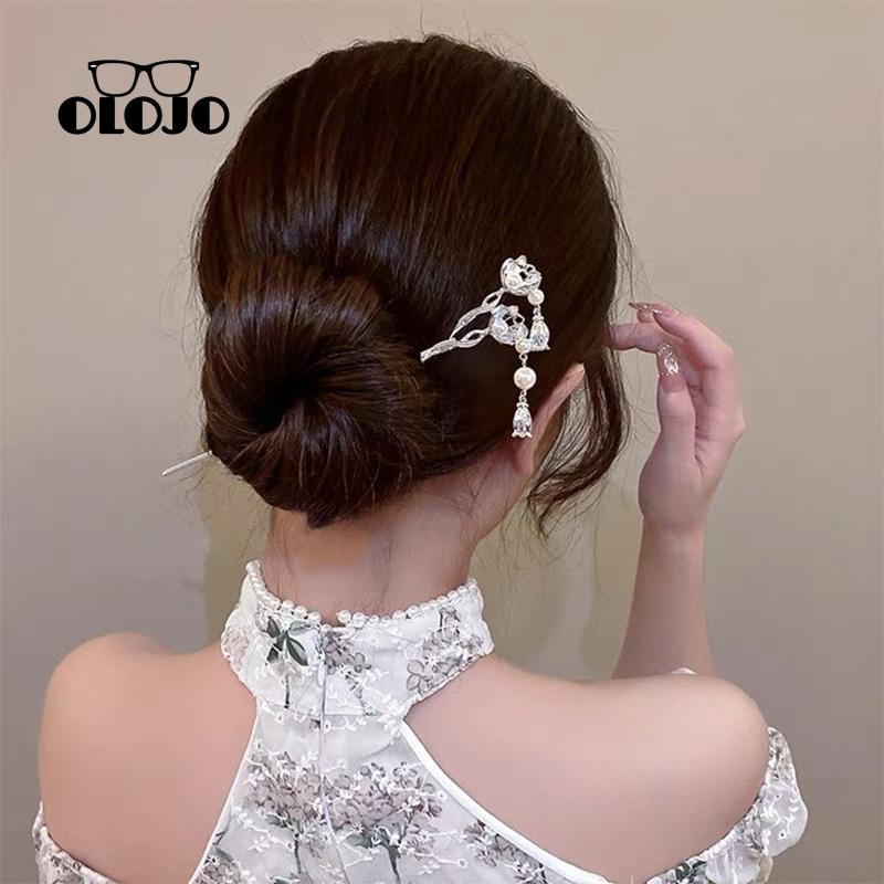 【COD】Jepit Rambut Rumbai Mutiara Super Peri Indah High-end Retro Rumbai Mutiara Jepit Rambut Gaya Dingin Perempuan Hairpin