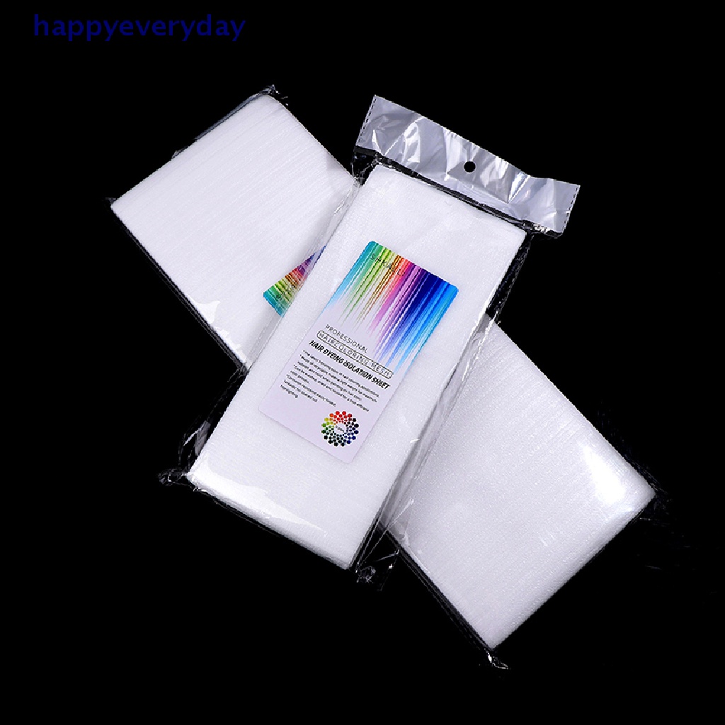 [happy] 50pcs Kertas Highlight Pewarna Rambut Lembaran Isolasi Pewarna Rambut Reusable [ID]