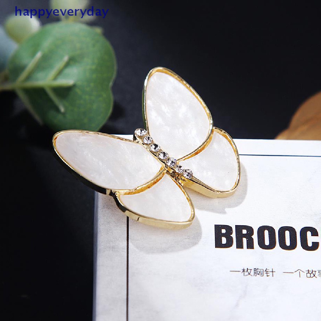 [happy] 1pc Pakaian Butterfly Pin Bros Pin Fashion Hadiah Untuk Wanita Gadis Perhiasan Pesta [ID]