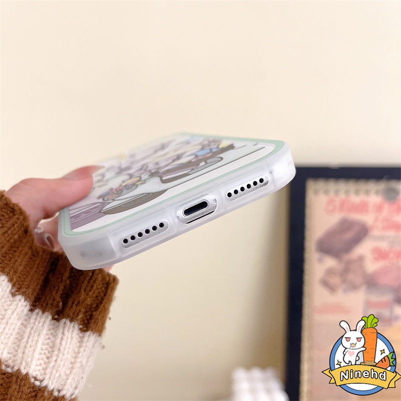 IPHONE Casing Kompatibel Untuk Iphone14 13 12 11 Pro Max X Xr Xs Max SE 8 7 6 6s Plus Ins Casing Ponsel Lucu Motif Kartun Silikon TPU Soft Case Shockproof Bumper Casing Cover Pelindung