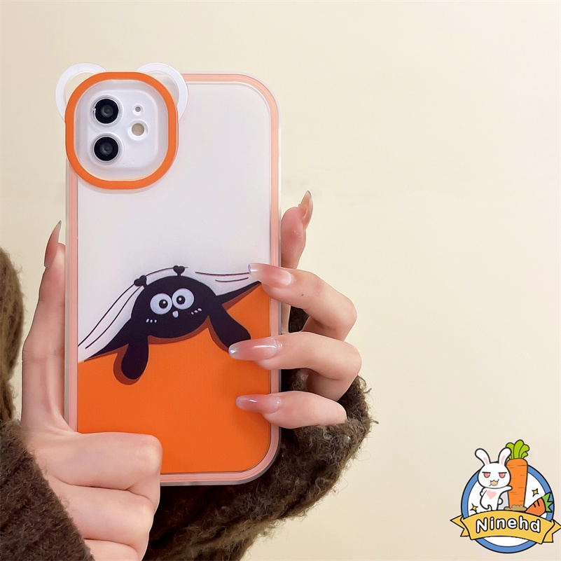 IPHONE Casing Kompatibel Untuk Iphone14 13 12 11 Pro Max X Xr Xs Max SE 8 7 6 6s Plus Kualitas Tinggi Kartun Lucu Bening Casing Ponsel Transparan Anti-Jatuh Lembut TPU Shockproof Cover Pelindung