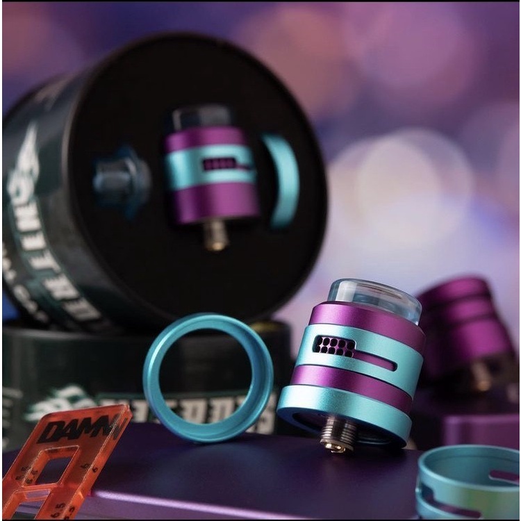 NITROUS RDA DUAL CAP ONLY DAMN VAPE 22MM AUTHENTIC RDA