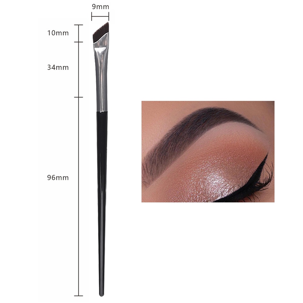 1pc Kuas Alis Pisau Miring Kuas Eyeliner Kuas Makeup Profesional Kuas Detail Berbaring Kuas Ulat Sutra Alat Makeup Untuk Wanita Dan Anak Perempuan