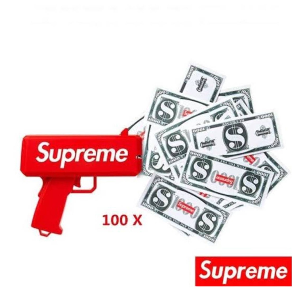 PROMO MAINAN ANAK TEMBAKAN UANG SUPREME / MAINAN PISTOL UANG / MAINAN PISTOL SUPREME / MAINAN PRANK