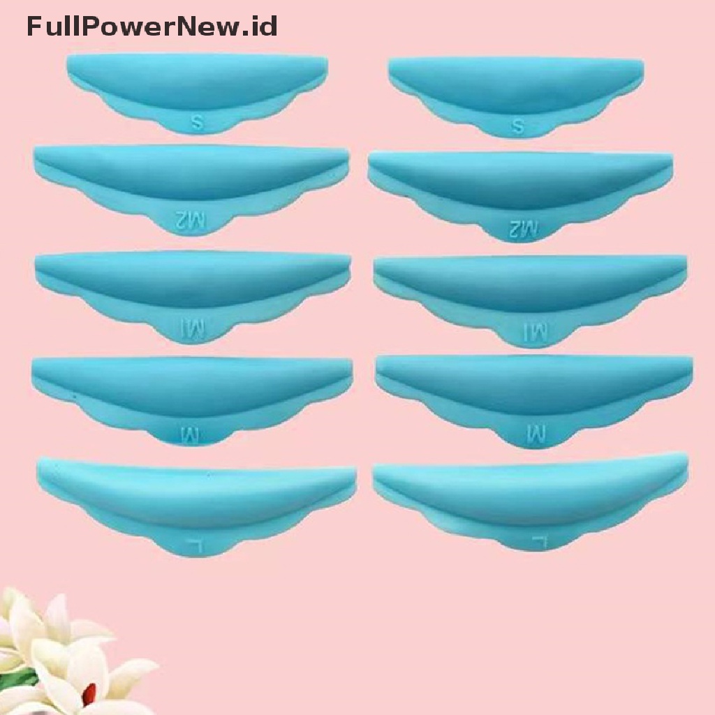 Power 5pasang Lash Lift Lifg Curlers Curl Silicone Shields Pads Hijau Reusable ID