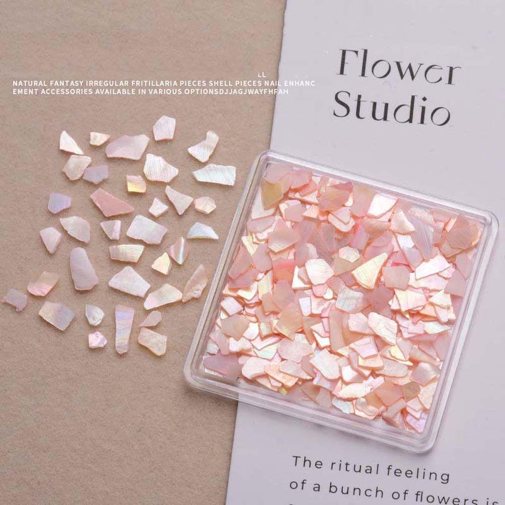 Agustina Dekorasi Nail Art Warna-Warni DIY Nail Art Shell Slice Shell Nail Sequin Nail Spangles Tips Shell Hiasan Kuku