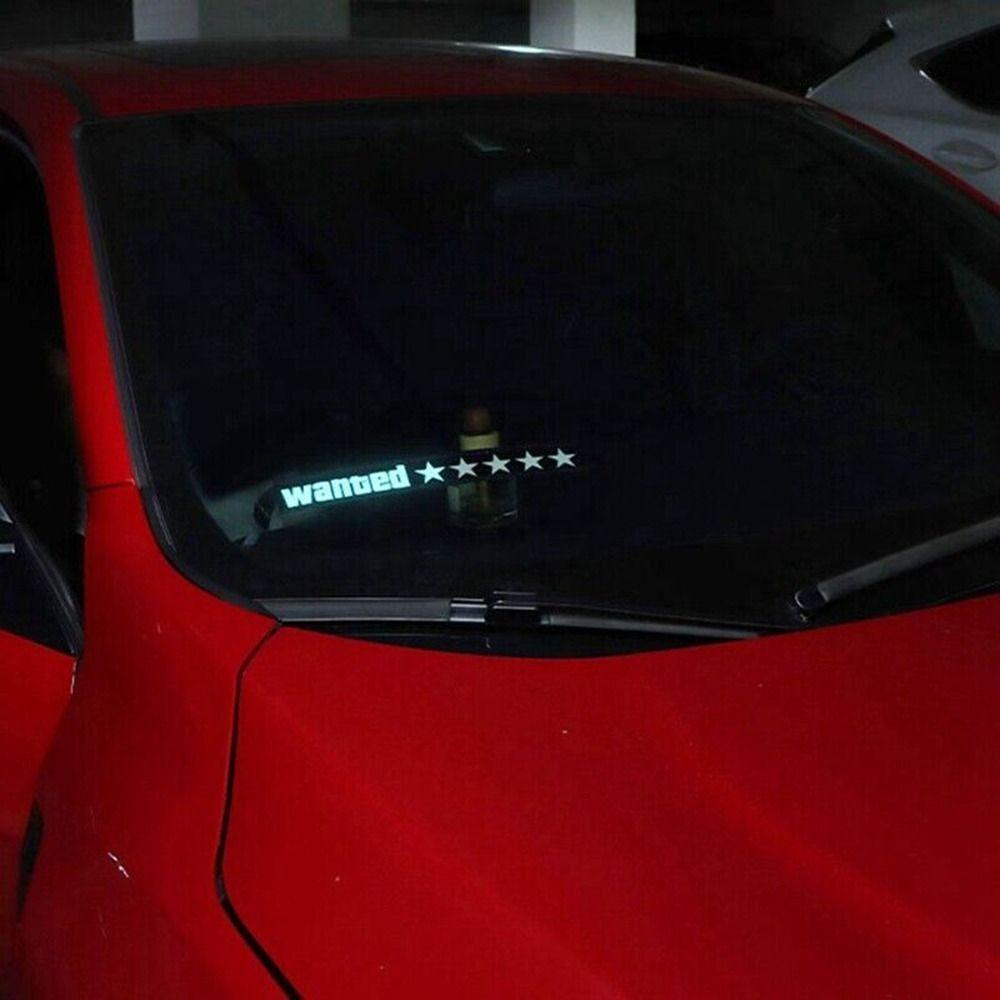 Chookyy LED Stiker Mobil Fashion Dekorasi Sticker Elektrik Wanted