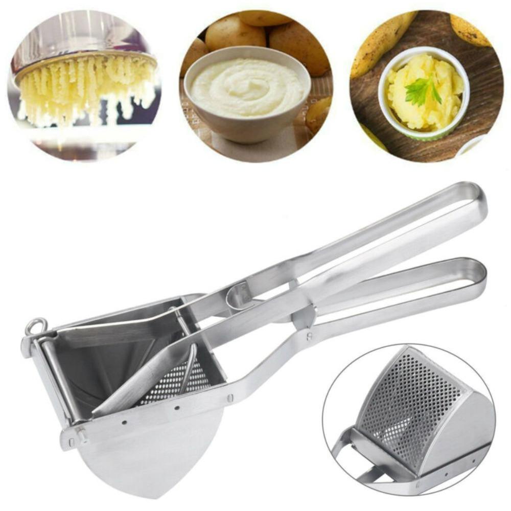 Populer Potato Ricer Makanan Bermanfaat Sayur Stainless Steel Besar Potato Masher