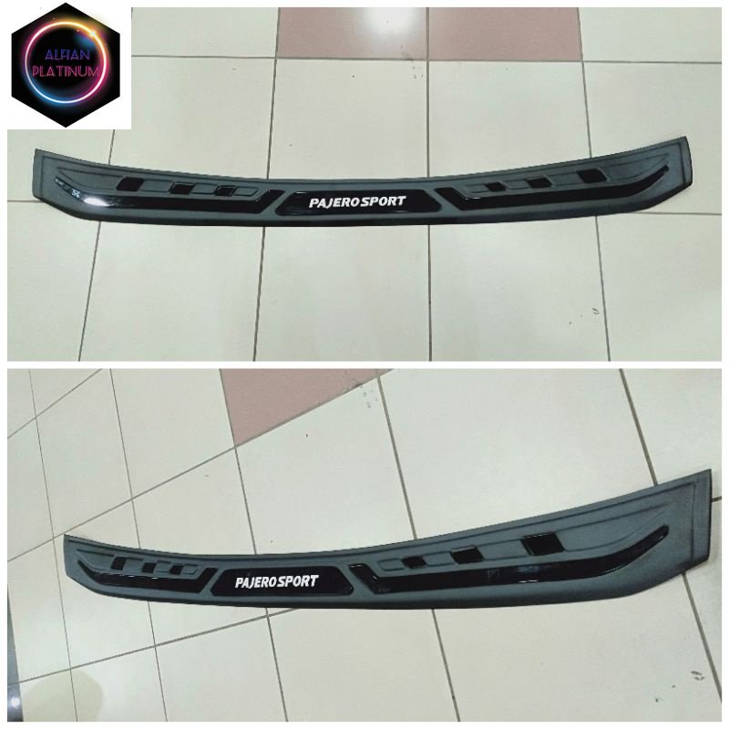 Sill plate belakang all new Pajero sport 2021 - 2022 hitam