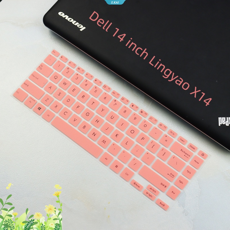 Cover Keyboard Silikon Inggris Untuk Dell 14inch Lingyao X14 Waterproof Full Coverage Film Pelindung [ZK]