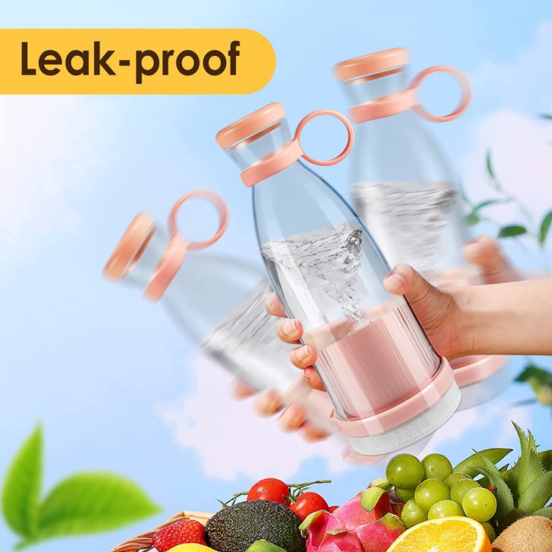 Juicer Blender Portable Mini Juicer Cup Rechargeable Mixers Fresh Fruit Juicers 4 Pisau Juicers Bottle 350ml