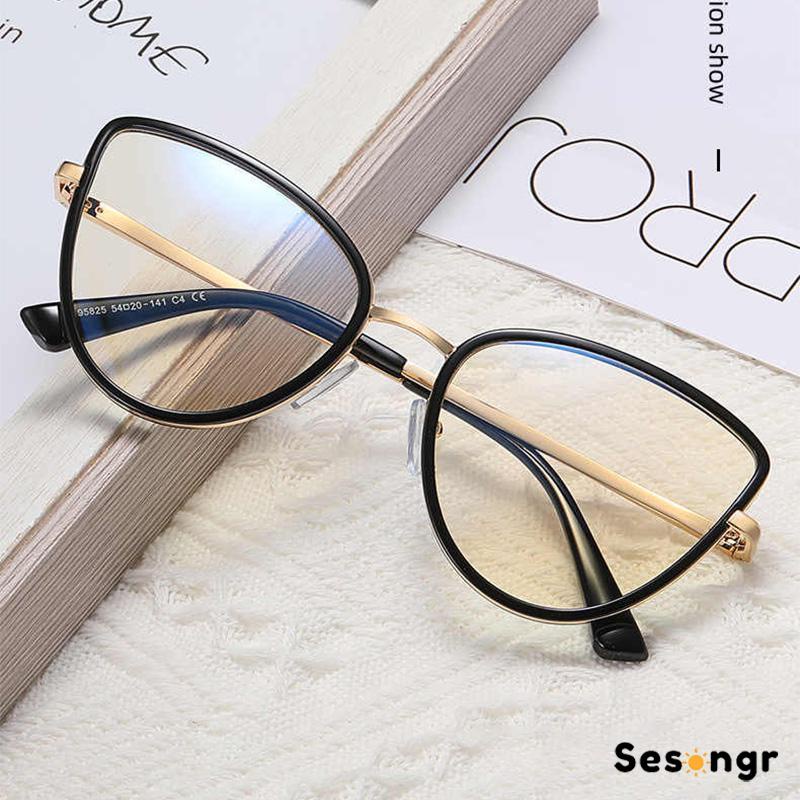 Kacamata Anti Radiasi Optik Populer kacamata Korea Cat Eye Pemblokiran Cahaya Biru kaca mata Rleopard etro Fashionable Eyeglasses Wanita