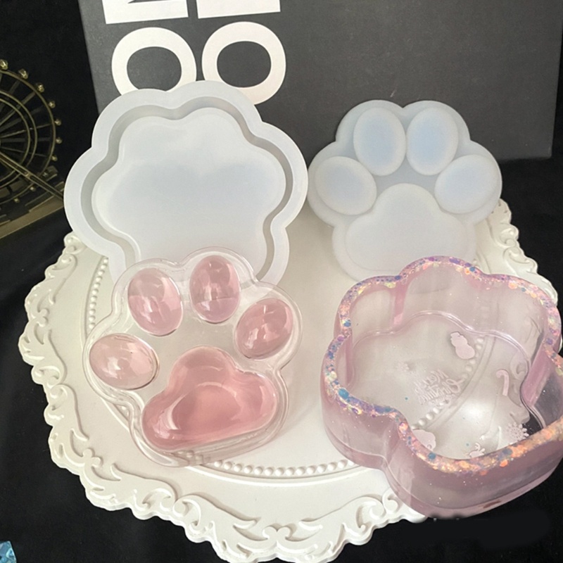 Sa Box Resin Mold Kotak Penyimpanan Cetakan Resin Silicone Jewelry Box Resin Mold Dengan Tutup